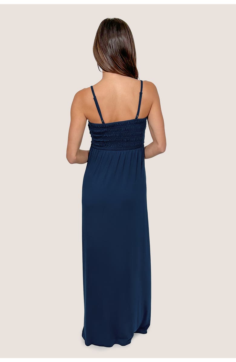 JJwinks Montecito Maxi Bra-Free Dress with Smocked Bodice, Alternate, color, Navy