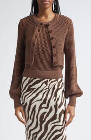 Toccin Tori Blouson Sleeve Cardigan