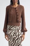 Toccin Tori Blouson Sleeve Cardigan