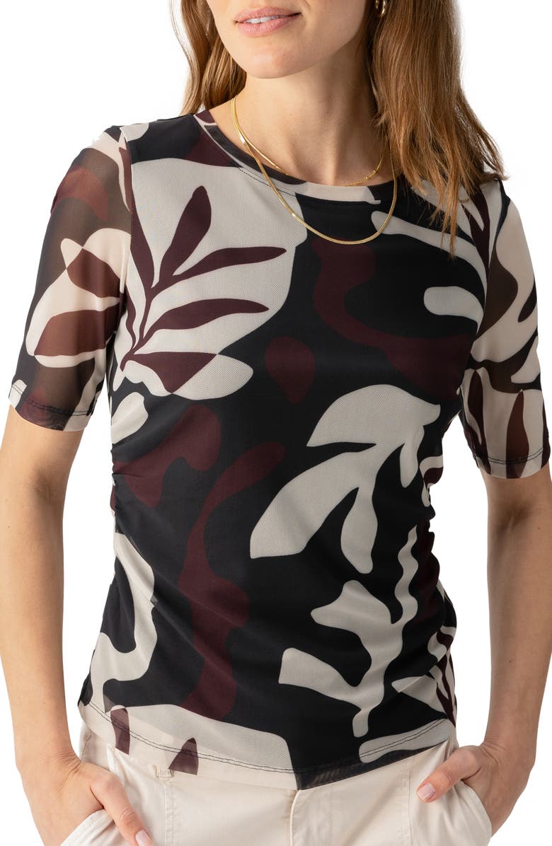 Sanctuary Perfect Mesh T-Shirt, Main, color, 