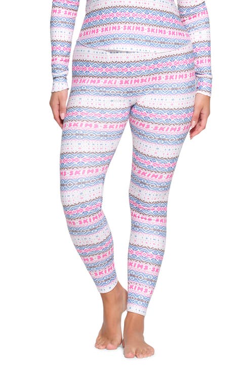 Logo Plush Pointelle Leggings