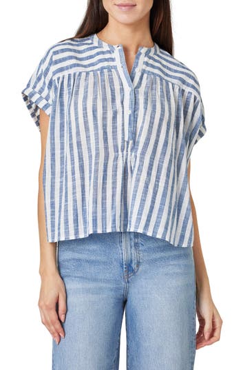 Habitual Stripe Popover Top