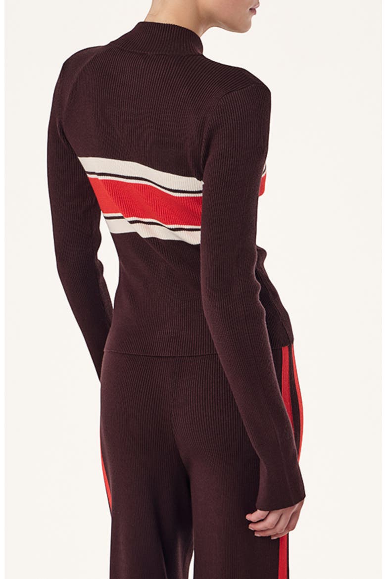 Solar Zip Knit Jacket, Alternate, color, DARK PLUM