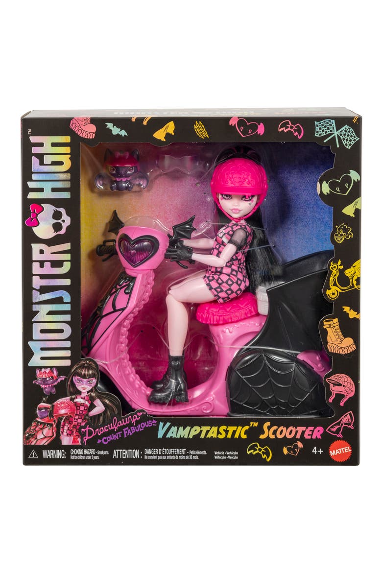 Kids' Draculaura & Scooter Playset, Alternate, color, DRACULAURA