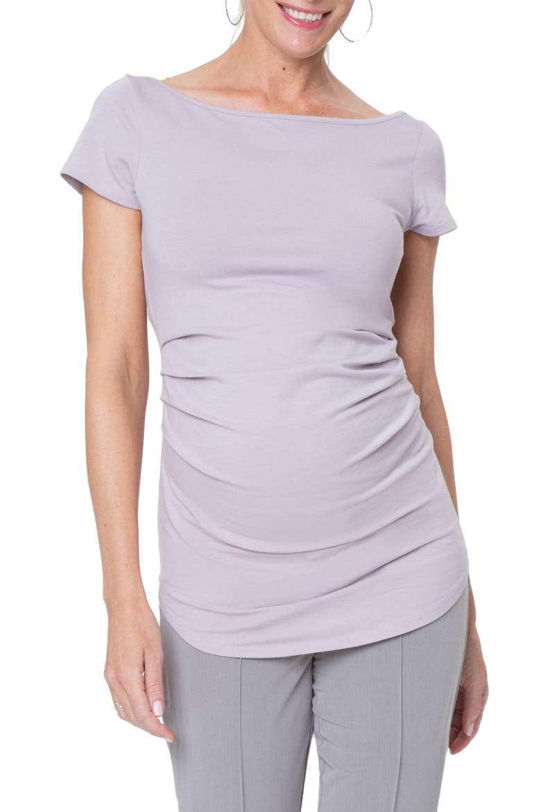 Ballet Maternity Tunic, Main, color, LAVENDER