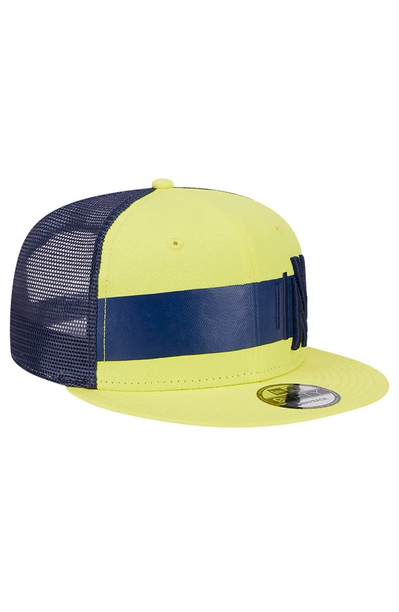 New Era Men's New Era Yellow Nashville SC Trucker 9FIFTY Snapback Hat, Alternate, color,