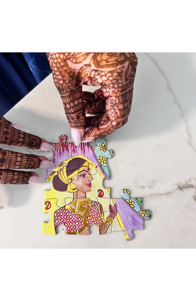 KULTURE KHAZANA Mehndi Stories Henna Jigsaw Puzzle, 252 Pieces, Alternate, color, Multicolored