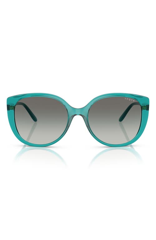 Vogue 55mm Polarized Gradient Butterfly Sunglasses