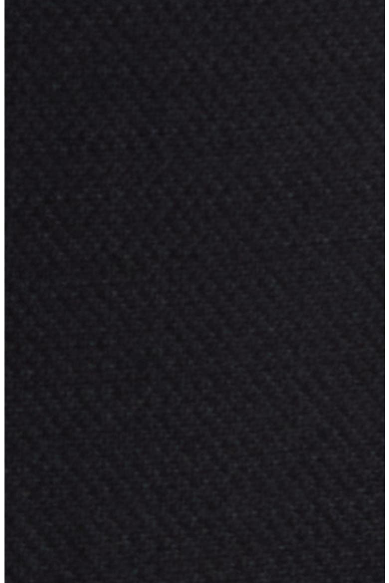 Virgin Wool Double Crepe Dress, Alternate, color, BLACK