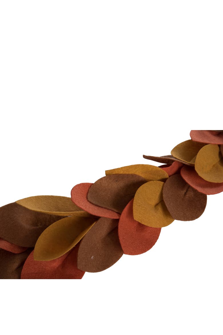 Felt Thanksgiving Leaf Garland - Multicolor Fall Harvest Decor for Indoor Use and Gift Giving - Celebrate in Style!, Alternate, color, Multicolored