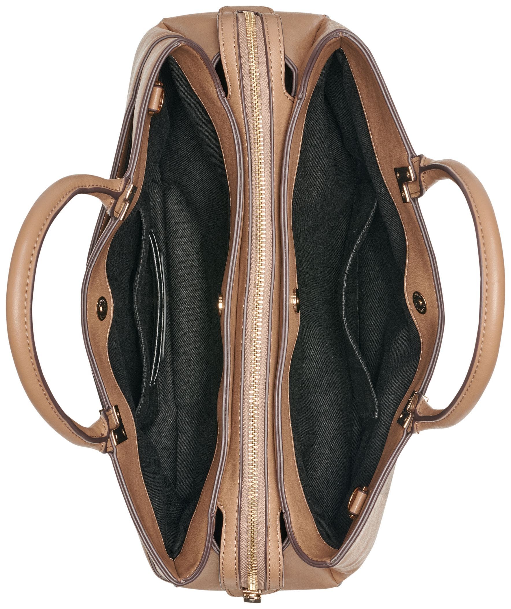 KARL LAGERFELD PARIS Meribel Satchel, Alternate, color, Vicuna