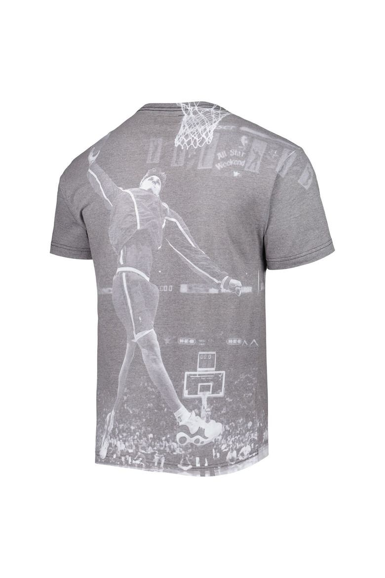 Men's Mitchell & Ness Brent Barry Heather Gray LA Clippers Above The Rim T-Shirt, Alternate, color, Gray