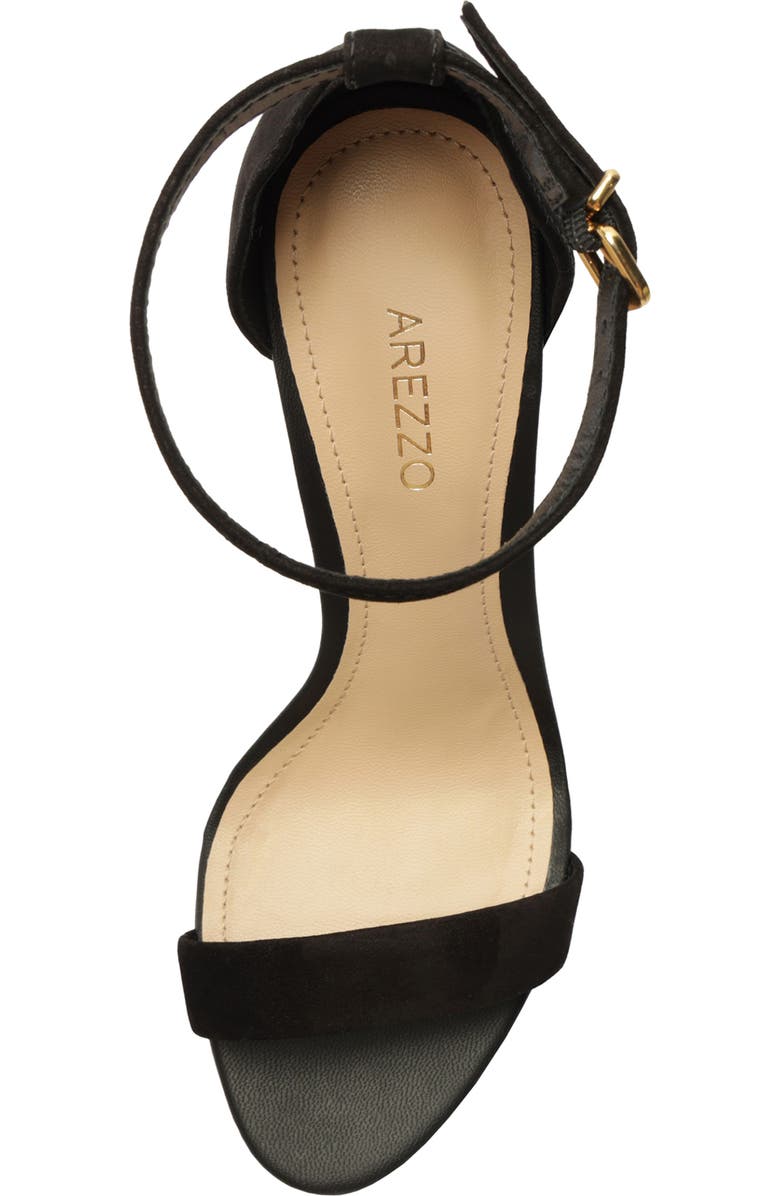 Arezzo Isabelli Ankle Strap Sandal, Alternate, color, Black