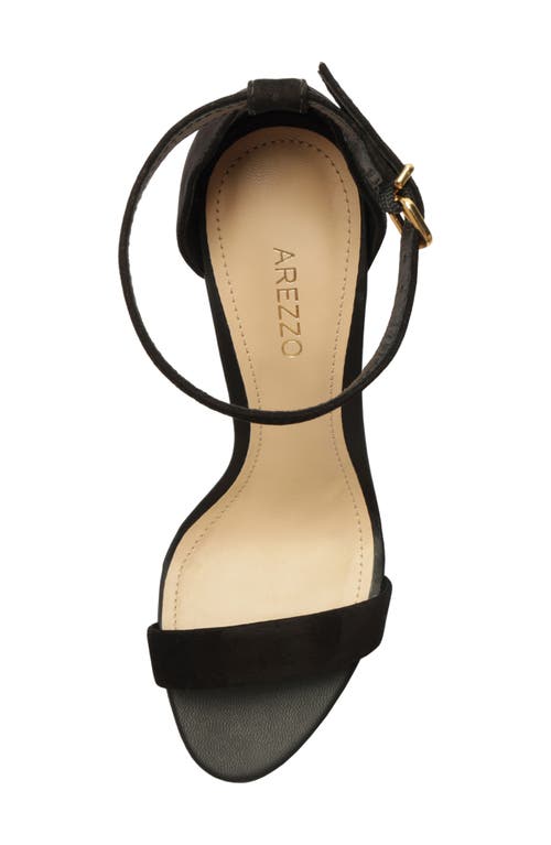 Arezzo Isabelli Ankle Strap Sandal In Black