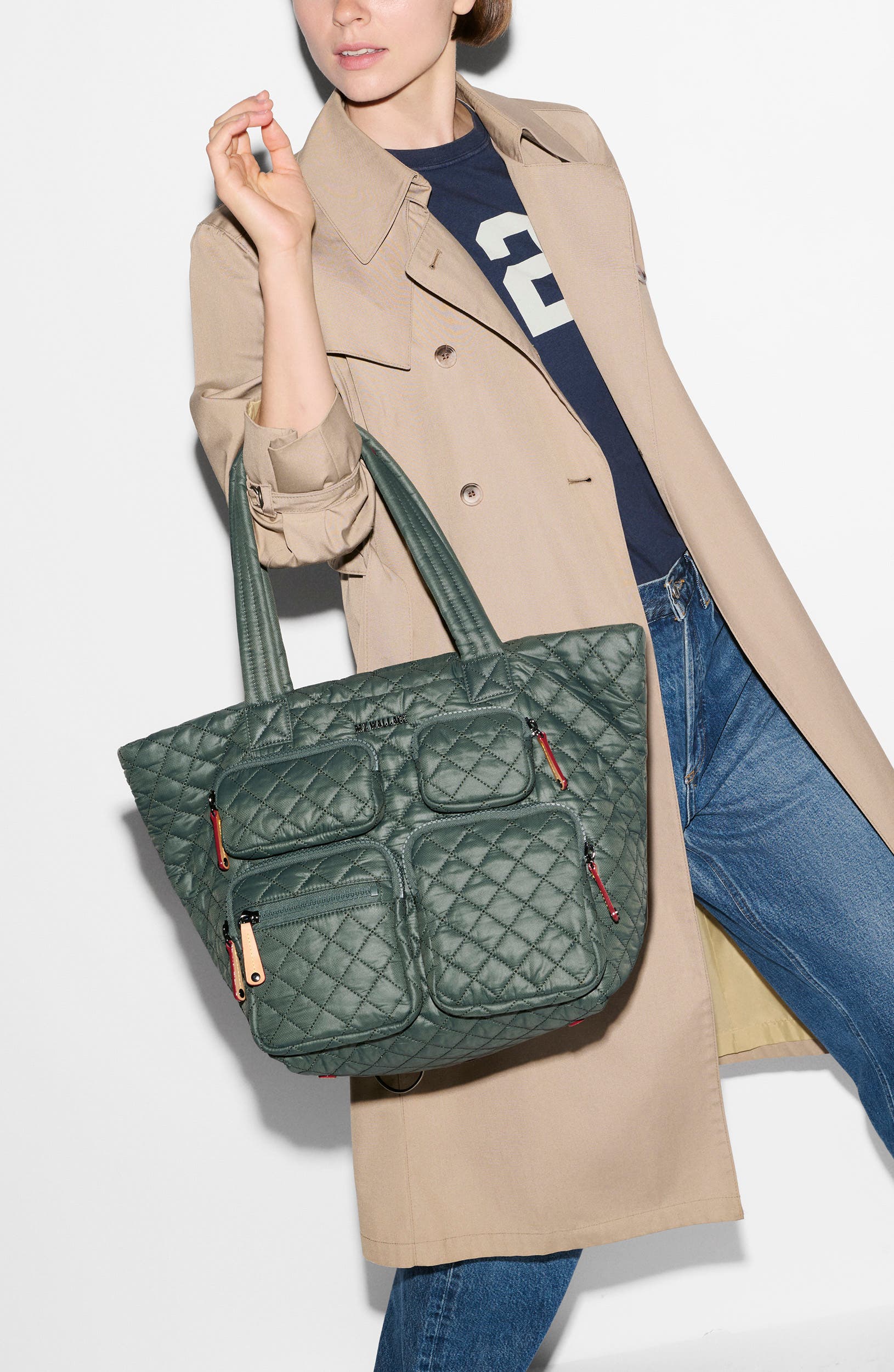 Medium Metro Travel Tote, Alternate, color, JUNIPER