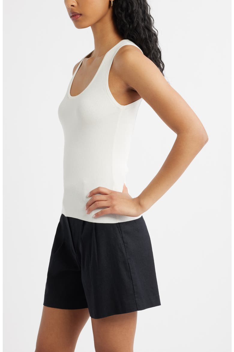 Scoop Neck Sweater Tank, Alternate, color, IVORY
