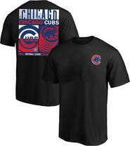 FANATICS Men's Profile Black Chicago Cubs Big & Tall Two-Sided Graphic T-Shirt