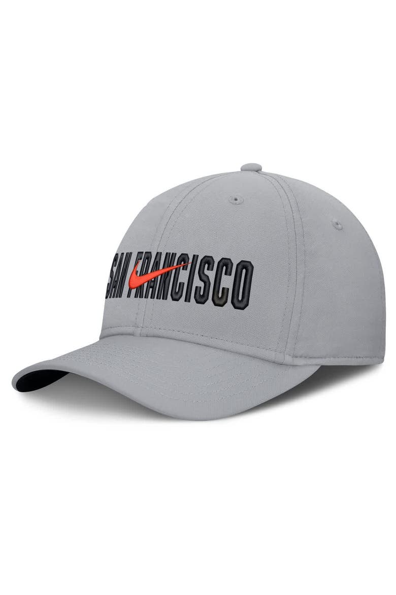 Men's Nike  Gray San Francisco Giants Primetime Rise Dri-FIT Flex Hat, Main, color, Gray