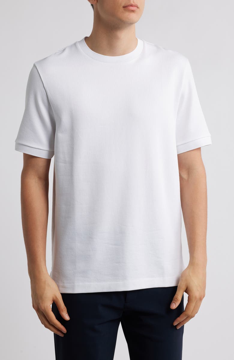 BOSS Taut Solid Cotton Blend T-Shirt, Main, color, White