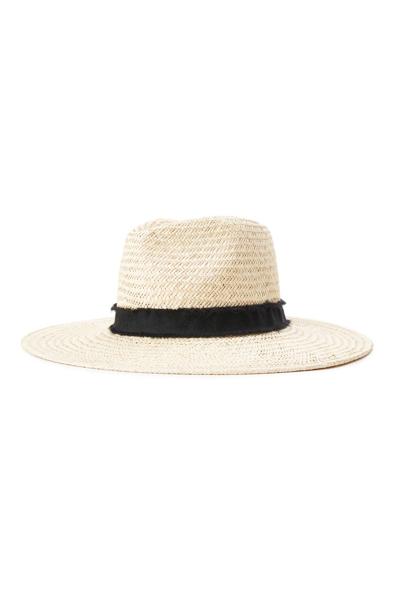 Joanna II Straw Hat, Main, color, TAN/ BLACK