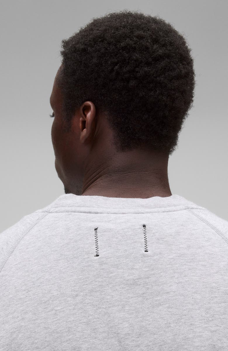 Reigning Champ Lightweight Cotton Terry Sweatshirt, Alternate, color, Heather Grey