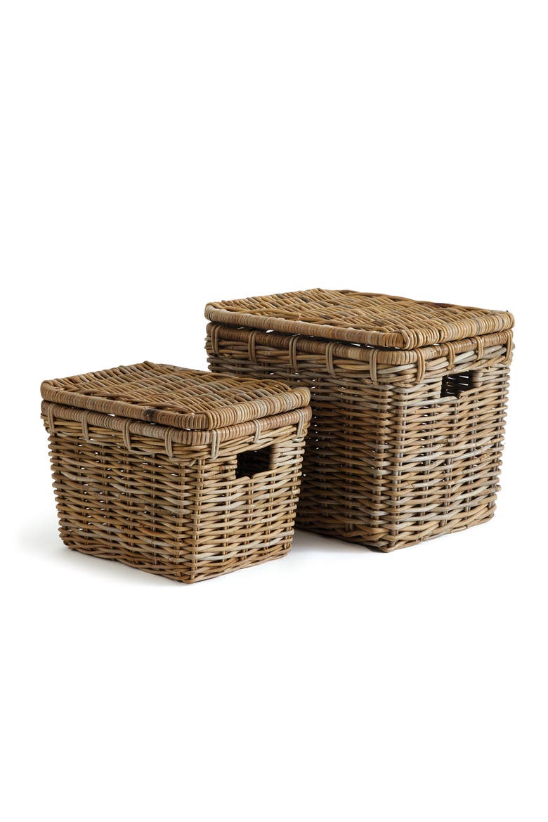 Ruthie Storage Trunks Set of 2, Main, color, Brown
