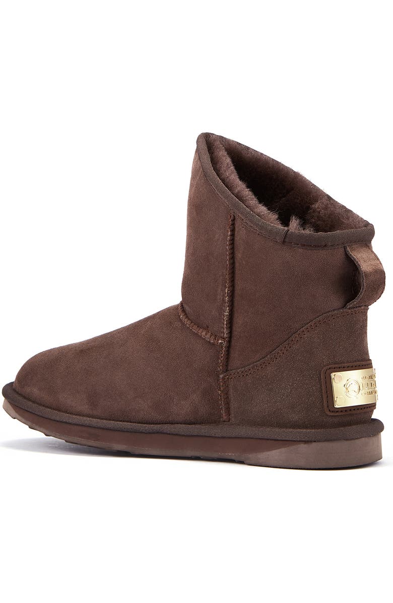 Australia Luxe Collective Cosy Xtra Short Genuine Shearling Bootie, Alternate, color, Burnt