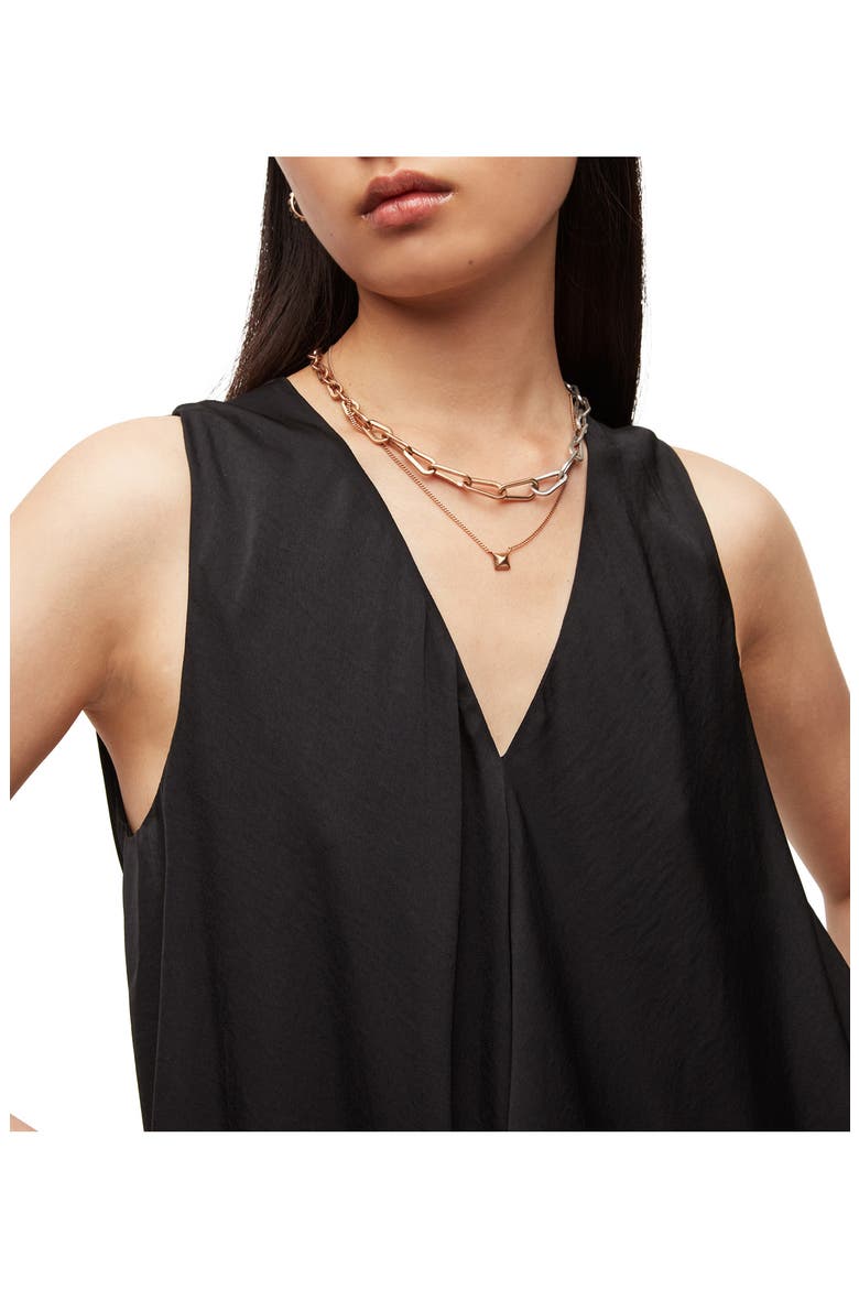 Blaze Satin Dress, Alternate, color, BLACK
