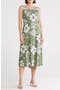 Floral Lace Back Sleeveless Midi Dress