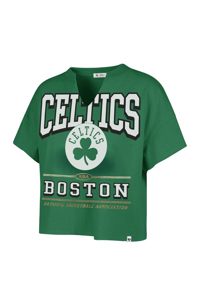 '47 Women's '47 Kelly Green Boston Celtics Elation Oversized Notch Neck T-Shirt, Alternate, color, 