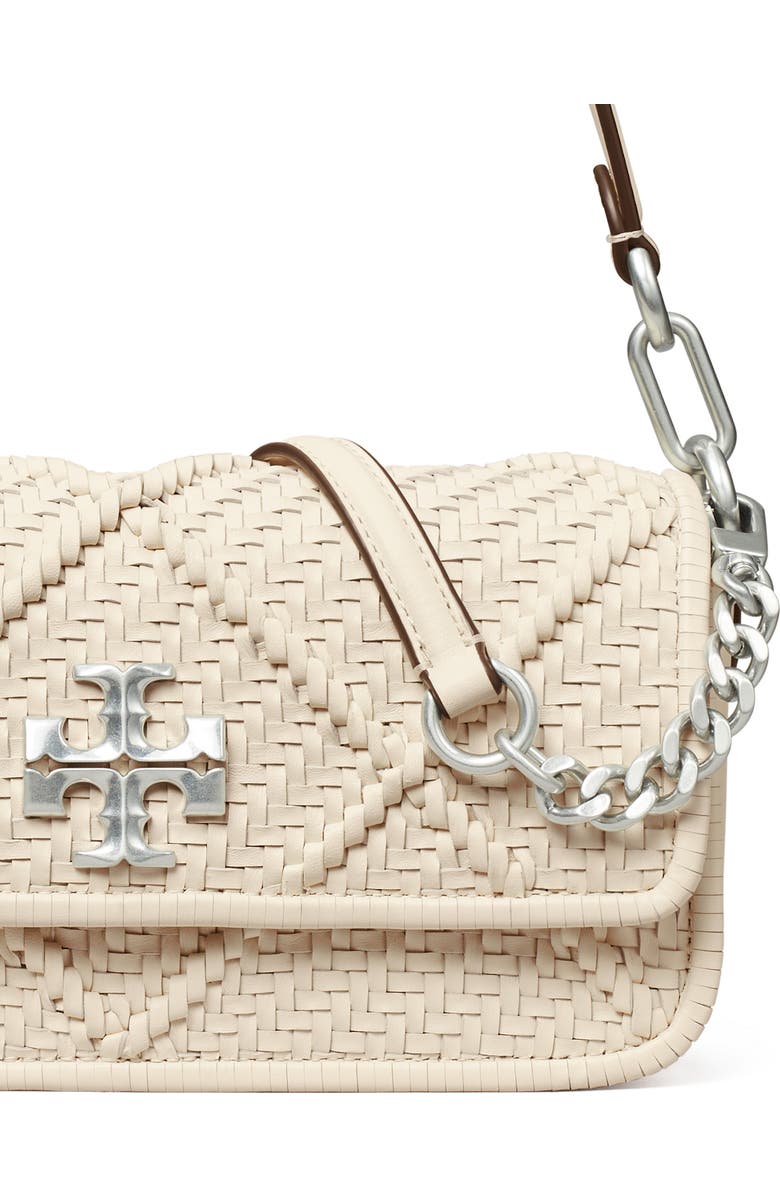 Tory Burch Small Kira Diamond Weave Convertible Leather Shoulder Bag, Alternate, color,