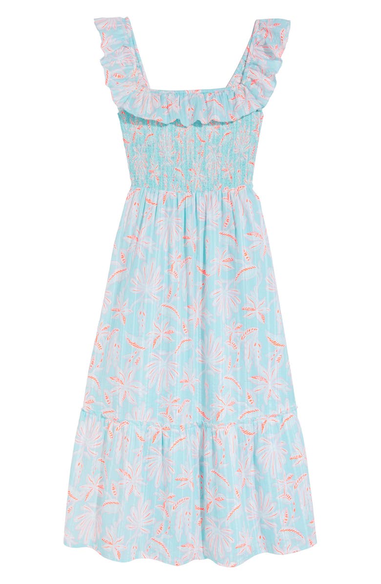 vineyard vines Smocked A-Line Dress, Alternate, color, Cay Floral - Island