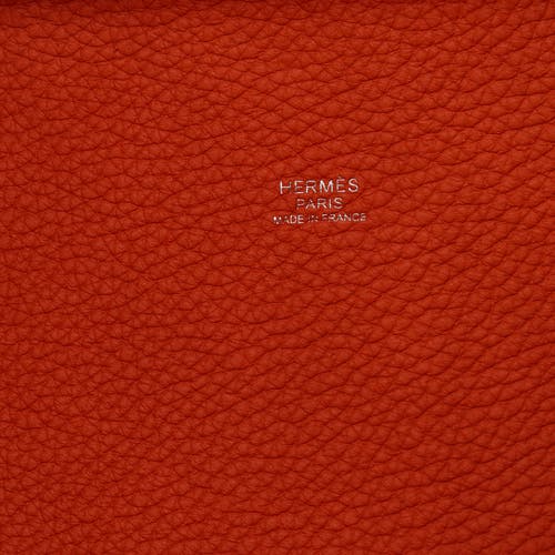 Pre-owned Hermes Hermes Picotin Lock Bag Clemence Mm In Orange