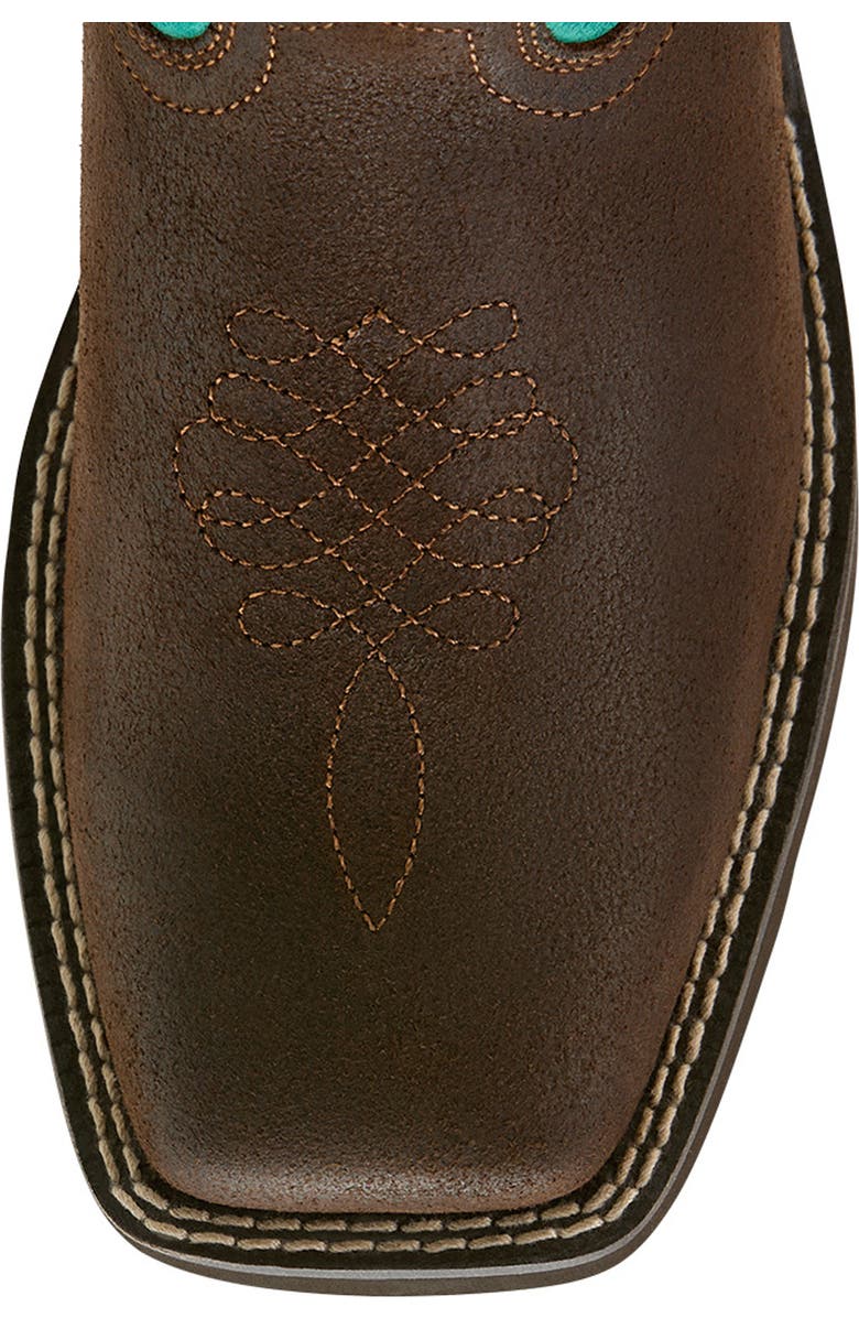 Ariat Callie Distressed Western Boot, Alternate, color, Brown