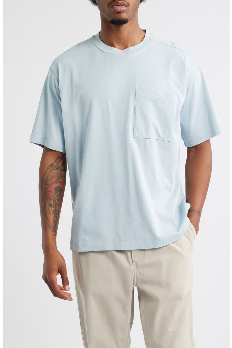 Washed Oversize Pocket T-Shirt, Main, color, BLUE SUBDUED WASHED