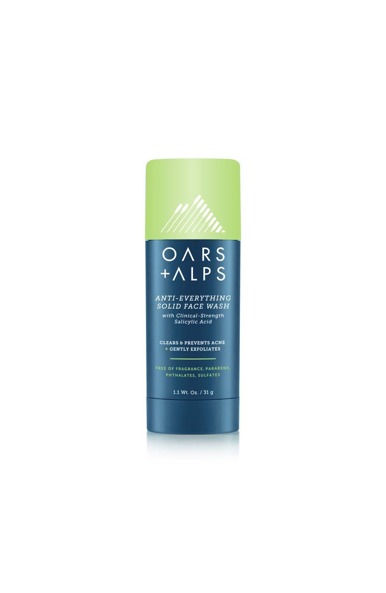 OARS + ALPS Anti-Everything Solid Face Wash, Main, color, Blue