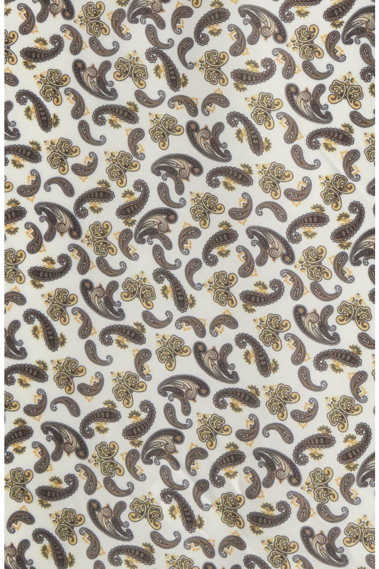 Paisley Satin Square Scarf, Main, color, OFF WHITE