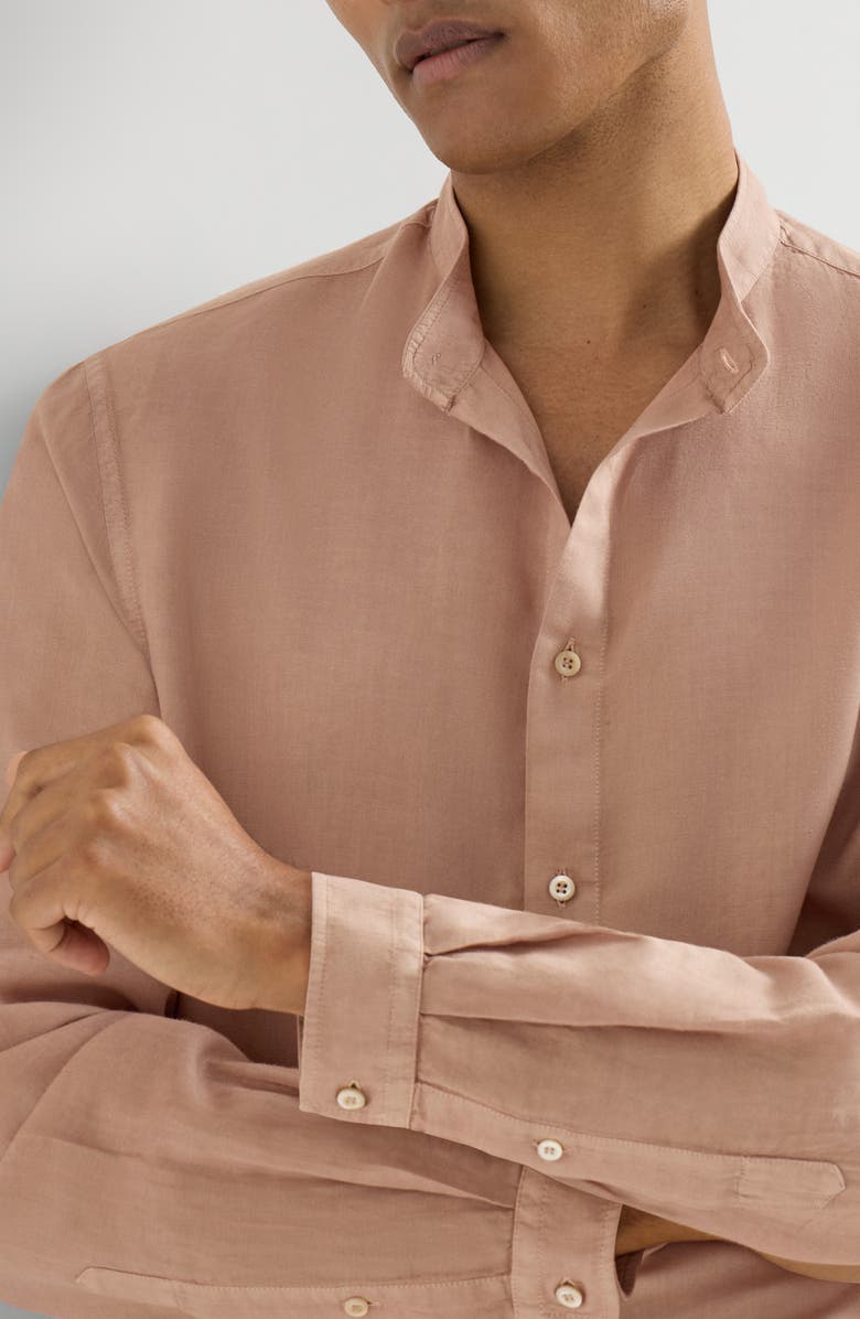 Brunello Cucinelli Pinpoint shirt, Alternate, color, Earth