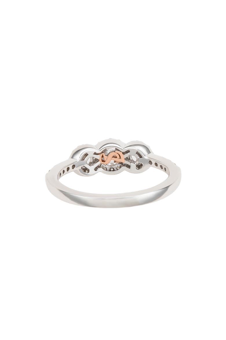 Sterling Silver White Cubic Zirconia Halo Ring, Alternate, color, WHITE