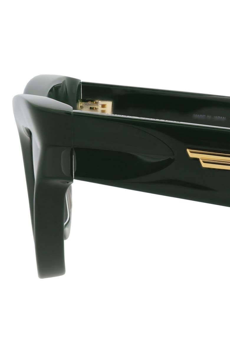 Bottega Veneta 51mm Cat Eye Sunglasses, Alternate, color, Green Green Green