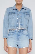 L'AGENCE Koda Crop Denim Jacket