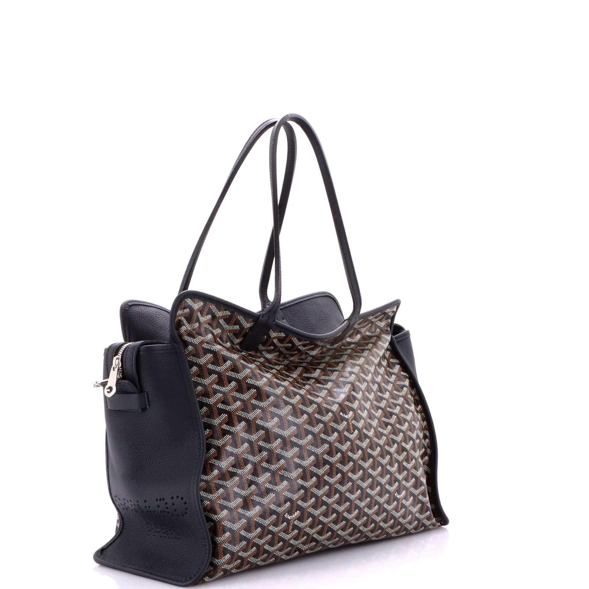 Pre-Owned Goyard Hardy Pet Carrier Coated Canvas PM, Alternate, color, Black