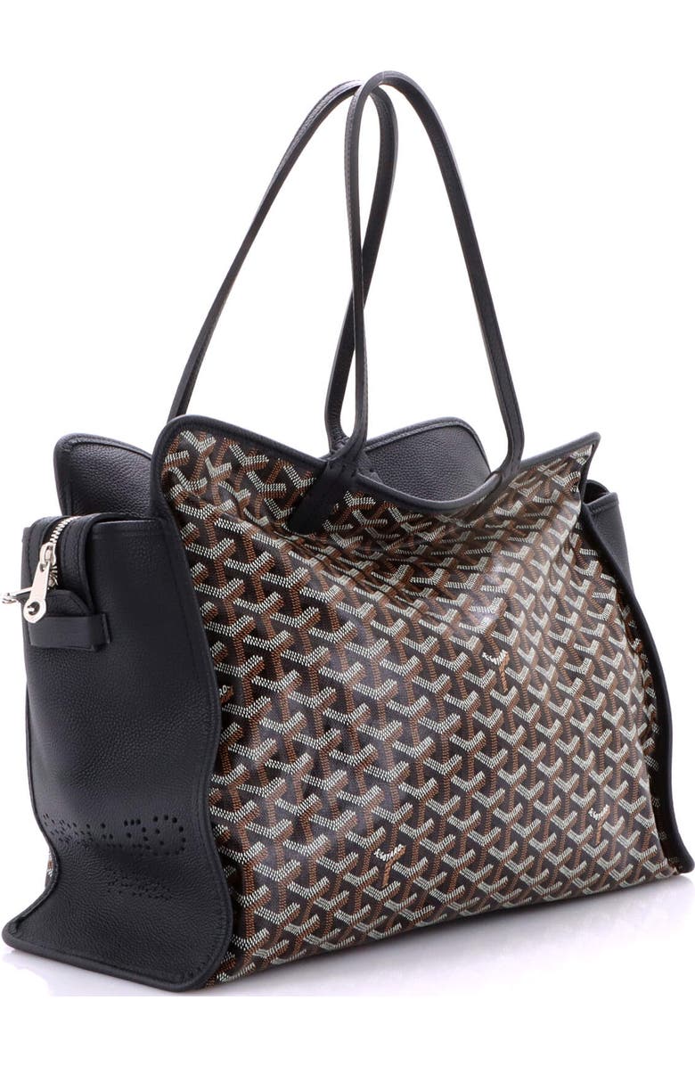 Pre-Owned Goyard Hardy Pet Carrier Coated Canvas PM, Alternate, color, Black