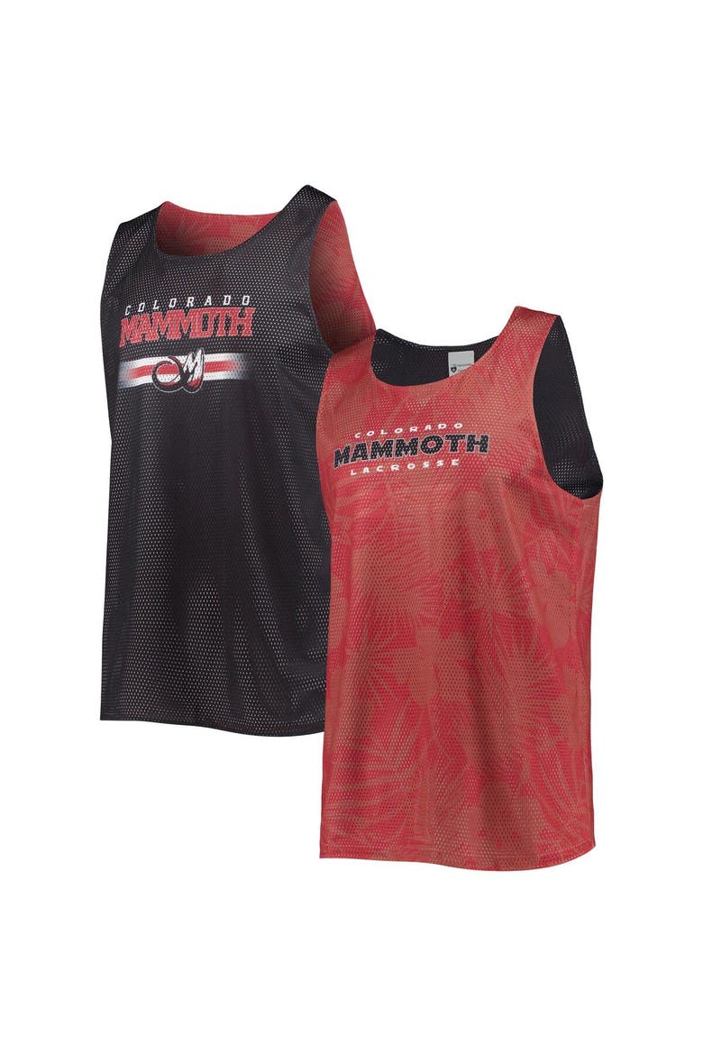 Men's FOCO Red/Black Colorado Mammoth Reversible Mesh Tank Top, Main, color, Red