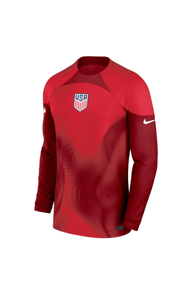 Nike Men's Nike Maroon USMNT 2022/23 Replica Long Sleeve Goalkeeper Jersey, Alternate, color,