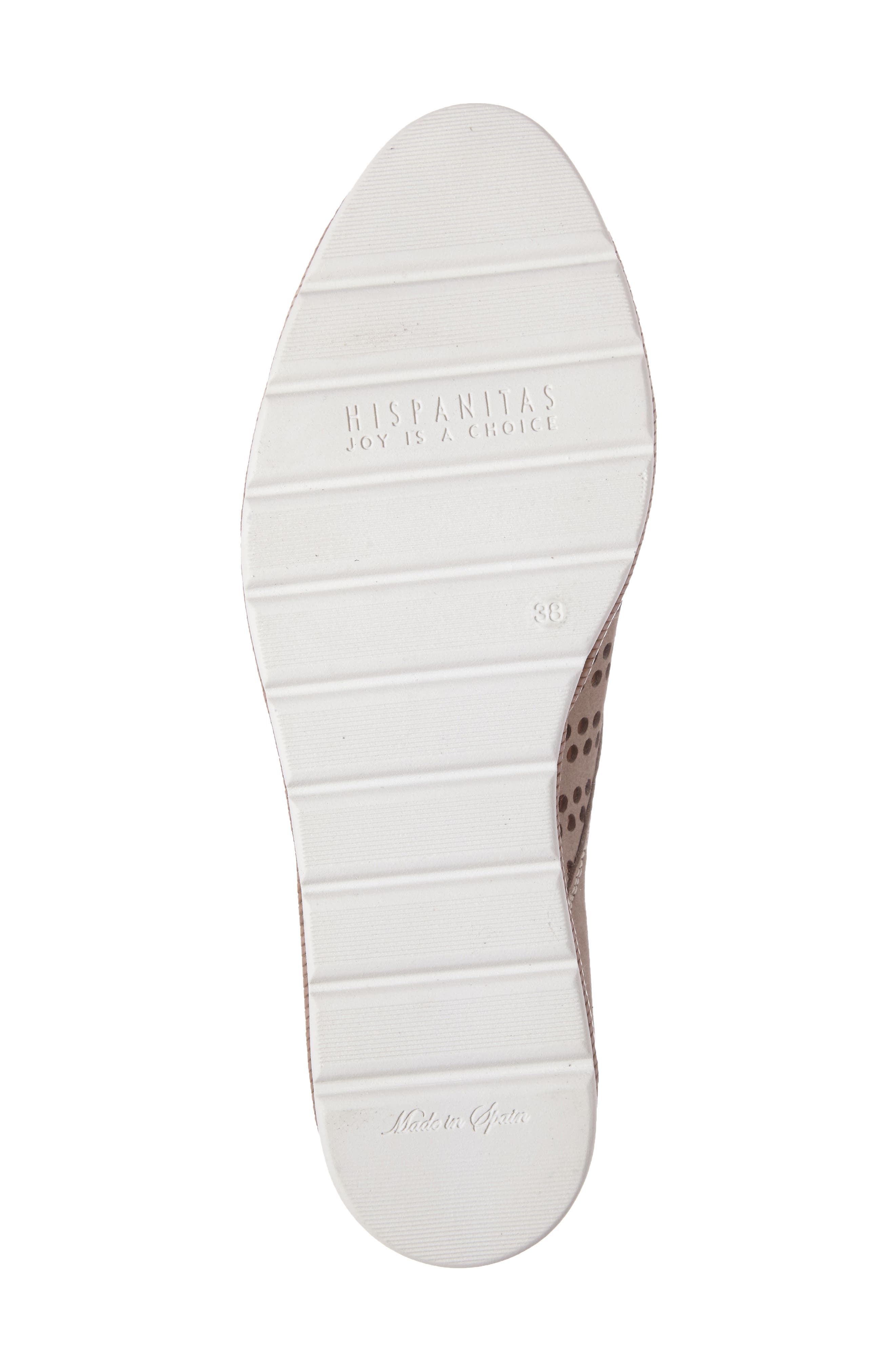 'Laken' Perforated Platform Derby, Alternate, color, PEACH KHAKI LEATHER