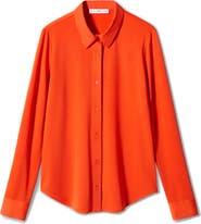 MANGO Flowy Button-Up Shirt