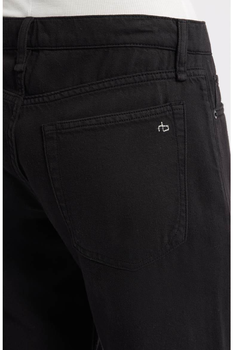Cam Featherweight Low Rise Relaxed Straight Leg Jeans, Alternate, color, BLACK