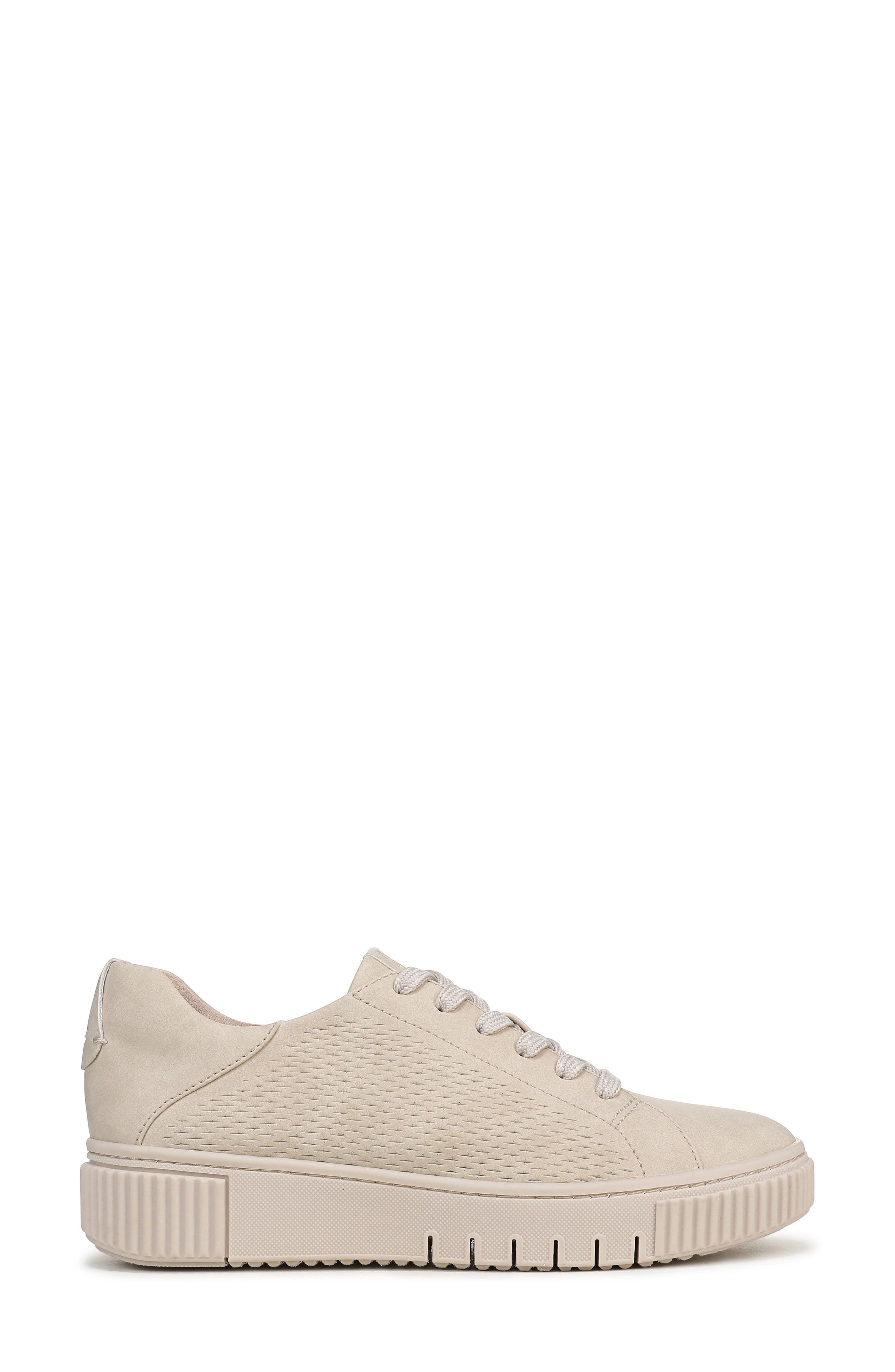 Turner Perforated Platform Sneaker, Alternate, color, PORCELAIN BEIGE FAUX LEATHER