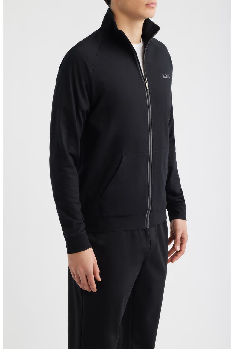 Authentic Cotton Track Jacket, Alternate, color, BLACK
